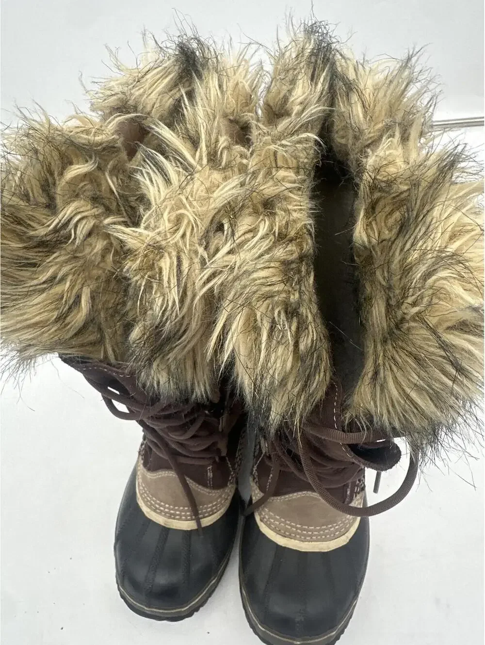 Sorel Joan of Artic Womens Waterproof Snow Boots Brown Size 7